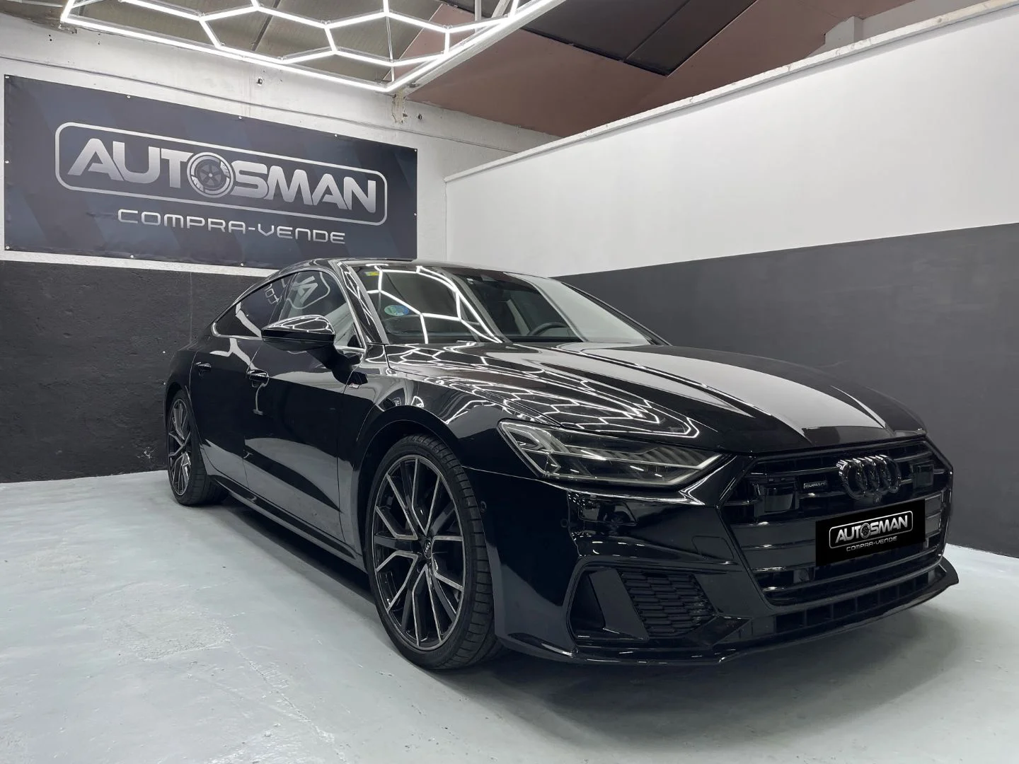 AUDI A7 Sportback 50 TDI quattro triptron. 2019 Diésel Negro - Vista lateral